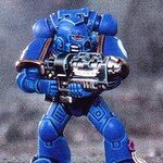 Warhammer 40K Space Marine with Grav Weapon