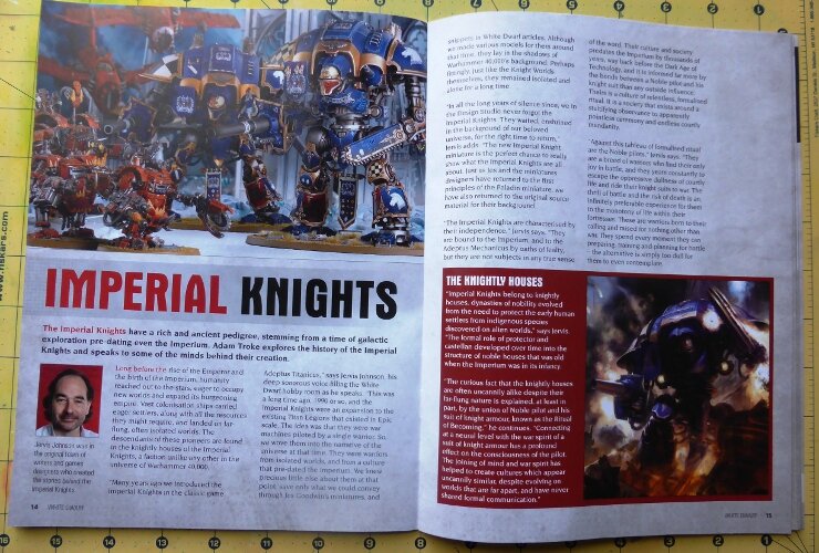 White Dwarf Imperial Knights Background