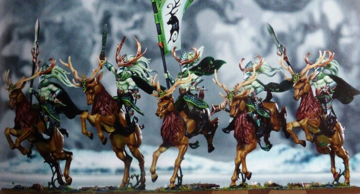 New Wood Elves Stag Riders